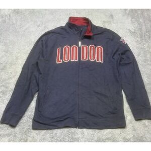 Vintage Roma Atletica London Sweatshirt Mens XL Navy Soccer Football Y2K SPOTS‎